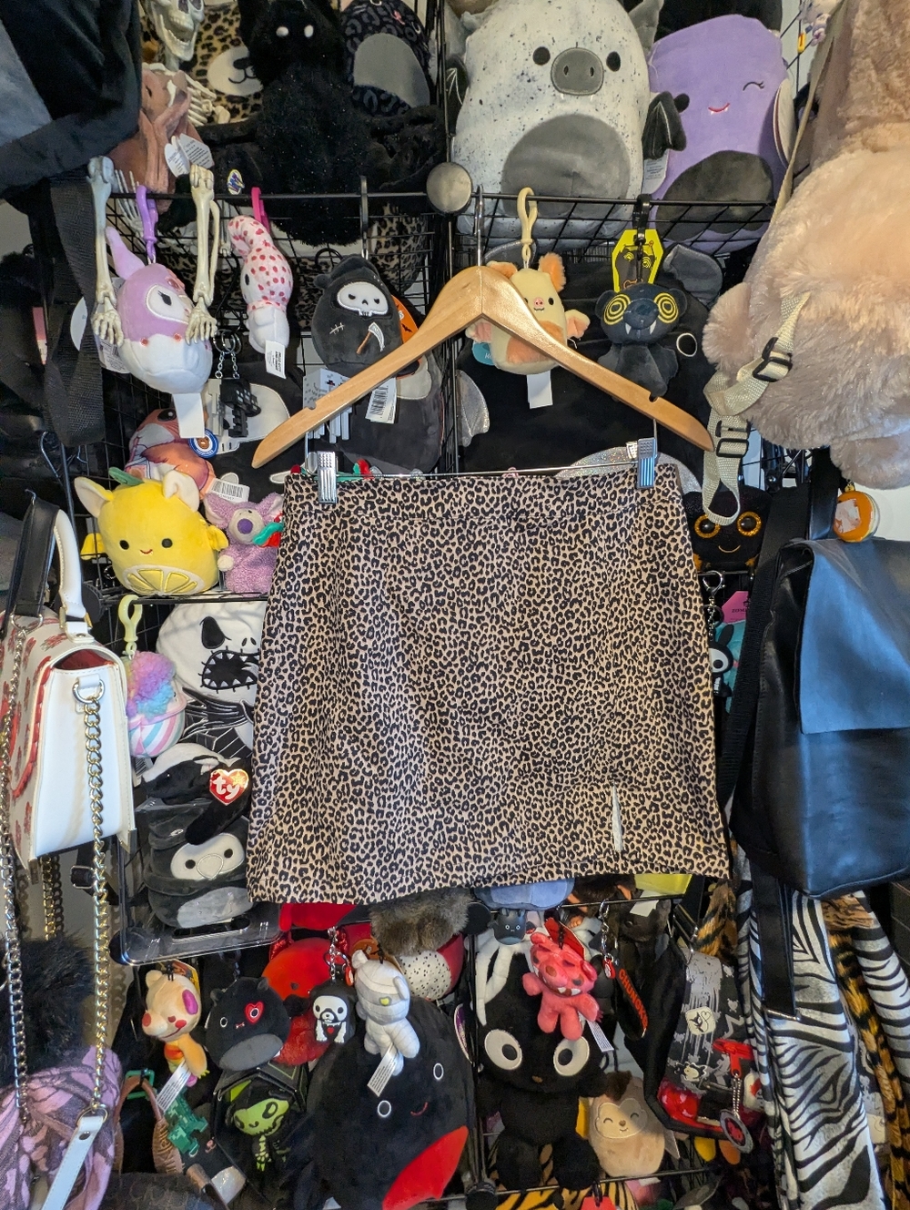 Y2K Leopard Print Mini Skirt
